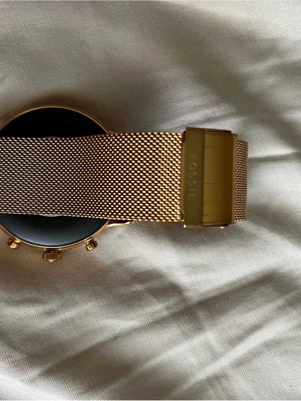 Fossil Rose Gold Mesh Strap Smart Watch